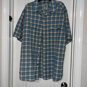 Men’s plaid button up. Ascend. Size L